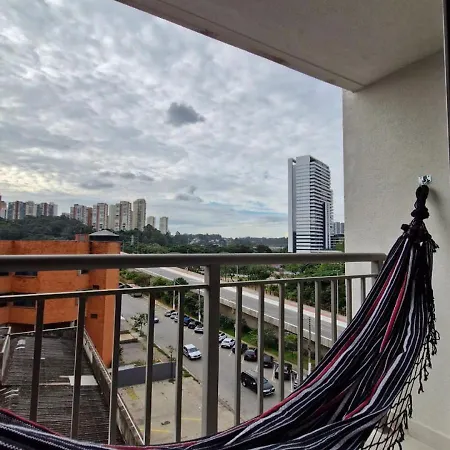Por Do Sol Desde Uma Rede Na Varanda Da Zona Sul São Paulo Exterior foto